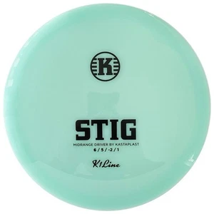 Kastaplast FIRST RUN Stig 175g Mint Green Black Stamp Midrange Golf Disc - Picture 1 of 2