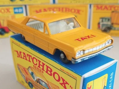 🔥1965 Lesney Matchbox #20 CHEVROLET IMPALA TAXI ~ Yellow ~ MINT !!!🔥 - Image 1 of 4