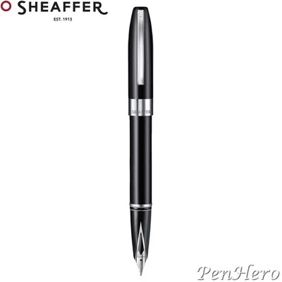Sheaffer Legacy Glossy Black Fountain Pen Medium with FREE Leather Pouch - Image 1 of 4