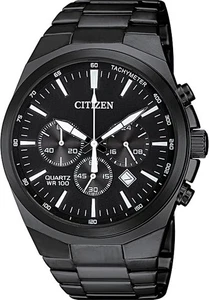 Citizen Quartz Herrenuhr, Edelstahl, klassisch, schwarz (Modell: AN8175-55E) - Bild 1 von 3