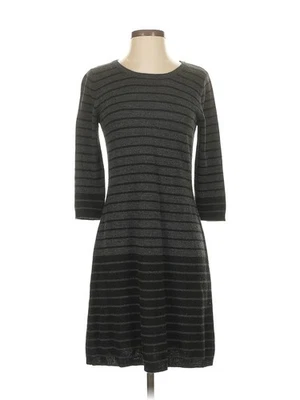 Vestido casual feminino AB Studio cinza P - Imagem 1 de 4