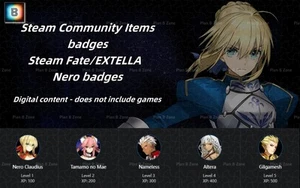 Steam badges: Steam Fate/EXTELLA , Nero badges,Community Items. - Picture 1 of 1