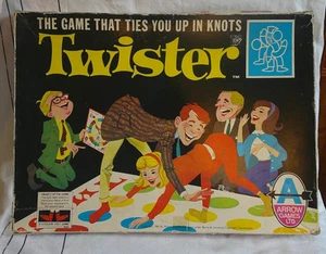 Vintage Milton Bradley 1966 Classic Twister Game Family Fun Complete Tied Knots - Picture 1 of 10