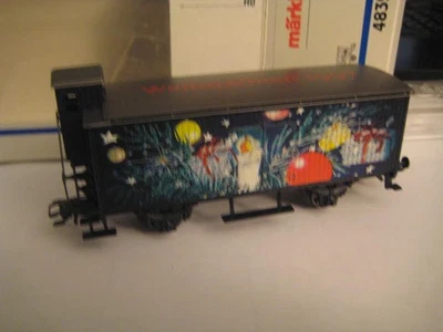 Marklin H0 48397 Christmas Sliding Wall Car for 1997 in its original box NIB - Image 1 of 4