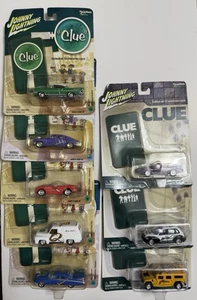 Lot of 8 Hasbro Johnny Lightning "Clue" Series 1:64 Die Cast Vehicles - Picture 1 of 12