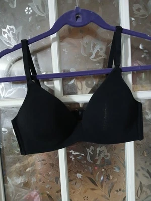 Sujetador AMBRIELLE Algodón Natural Formador Inalámbrico Acolchado Negro Talla 36b Informal Foto 1 de 4