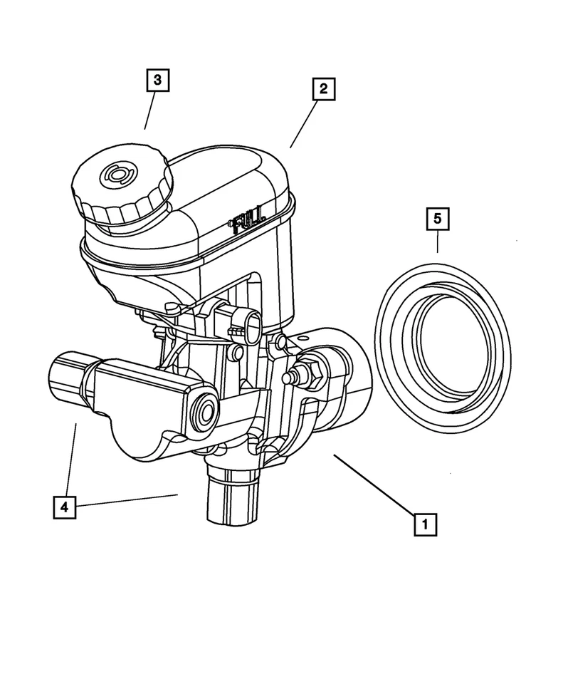Cilindro maestro de freno Mopar original 5015160AA Foto 1 de 1
