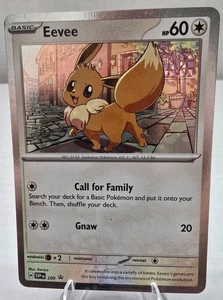 Pokémon TCG Destined Rivals - Eevee SVP 200 Checklane Blister Promo (Cosmo Holo) - Picture 1 of 3