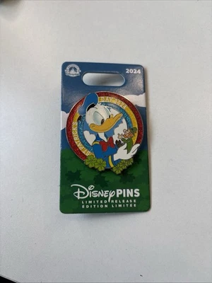 Prendedor LR 2024 Parques Disney Día de San Patricio Pato Donald Duchaun Foto 1 de 2