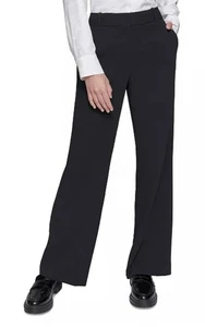 Karl Lagerfeld Damen schwarze Hose formell Freizeit schwarz 10 Hakenverschluss mit Reißverschluss - Bild 1 von 9