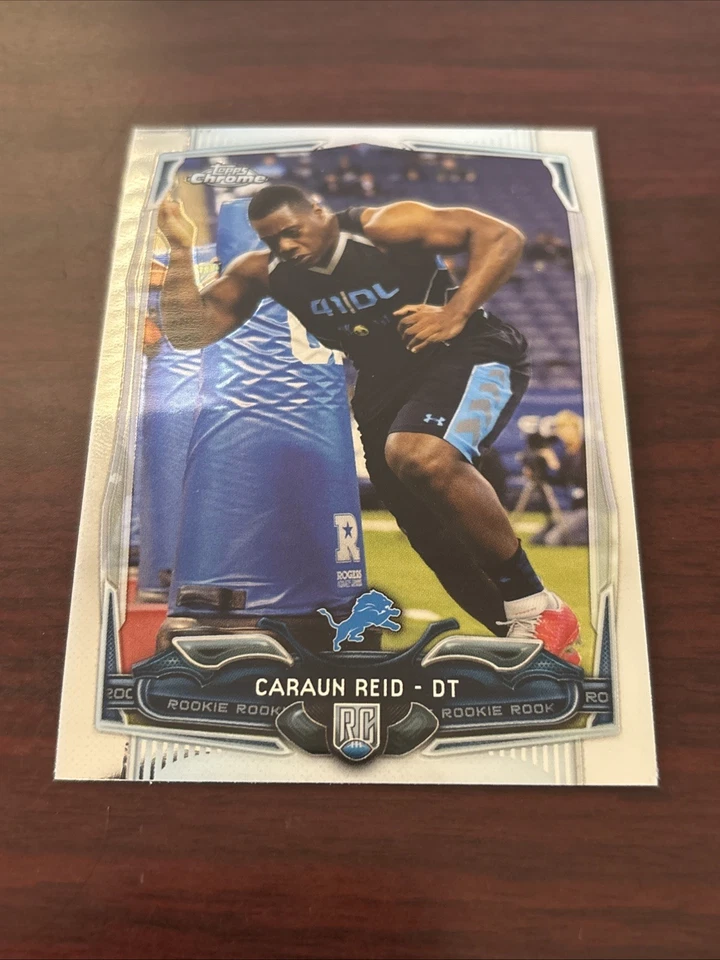 2014 Topps Chrome Caraun Reid #215 RC Rookie Detroit Lions Princeton University - Image 1 of 1