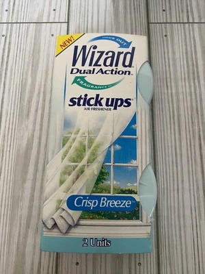 Stick Ups de doble acción Wizard de colección descontinuado Crisp Breeze 1992 nostálgico Foto 1 de 2
