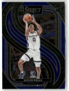 2024-25 Panini Select - Premier Level Jaylen Wells #188 Blue (RC) - Picture 1 of 2
