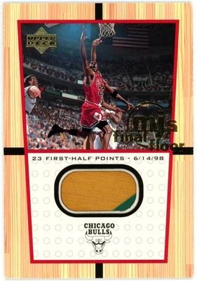 迈克尔·乔丹 2000 Upper Deck Final Floor 比赛使用 1998 年总决赛卡。 #FF5 (a) — 第 1/2 张图片