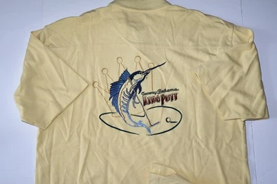 Camisa Polo Tommy Bahama King Putt Bordada Amarilla SS CORRE GRANDE - Grande L Foto 1 de 4