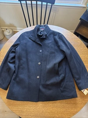 London Fog men's Ashland Black Wool  Jacket W/ Inner Bib -XXLarge - retail $275 - Image 1 of 4