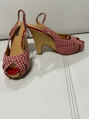 Zapatos Penthouse de Ellie talla 7 rojo a cuadros solo usados una vez para bailarines, juego de rol Foto 1 de 4