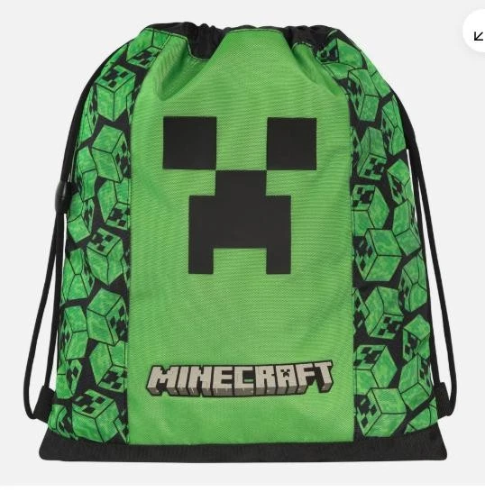 ZAINO COULISSE CON TASCA PIXEL MINECRAFT ART.74362 - Immagine 1 di 1