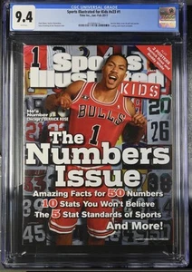 DERRICK ROSE RARE 2011 SPORTS ILLUSTRATED SI FOR KIDS CHICAGO BULLS CGC 9.4 - Picture 1 of 2