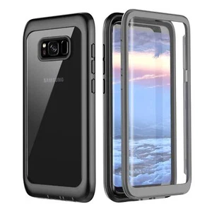 Samsung Galaxy S8 Case, Full Body Bumper Case Built-in Screen Protector Slim ... - Picture 1 of 7