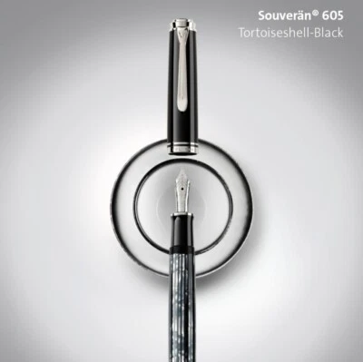 Pluma Estilográfica Pelikan Edición Especial M605 Carey-Negro 14K Nuevo en Caja Foto 1 de 4