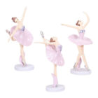 Ballerina-Mdchen, dreiteiliges Set, schne Mdchenfigur, Kuchendekoration