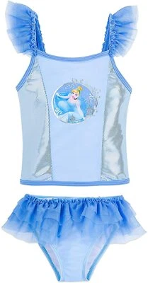 Disney Store Princesa Cenicienta 2 piezas Traje de baño Niña Talla 4 5/6 7/8 Foto 1 de 2