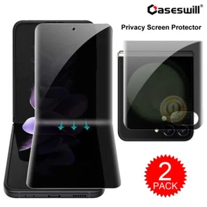 For Samsung Galaxy Z Flip 5 4 3 Flip5 5G Privacy Soft TPU Film Screen Protector - Picture 1 of 19