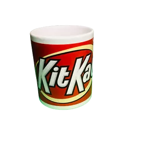 Kit Kat Rot Weiß Kaffeebecher 11oz Vintage By Galerie Vintage 90s Candy - Bild 1 von 4