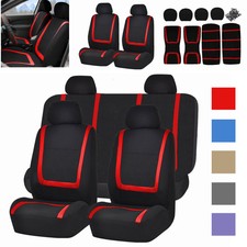 Universal Car Seat Covers Full Set Washable Waterproof Front Rear Head