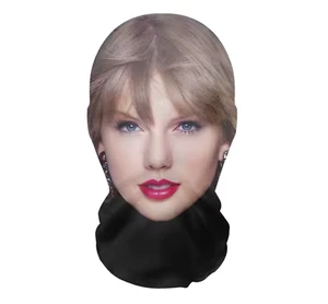 ONE SIZE 3D Taylor Swift Printed Full Face Mask celebrity Singer Character - Picture 1 of 1