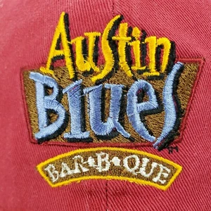 Pacific Headwear Austin Blues Auténtico Bar•B•Que Para Hombre Béisbol Gorra Roja Sombrero - Imagen 1 de 12
