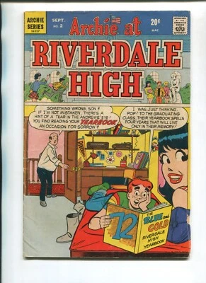 ARCHIE AT RIVERDALE HIGH 2 VG V1 ARCHIE COMICS 1972! DAN DECARLO COVER & ART!!!! - Image 1 of 2