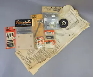 Gas Nitro Model Airplane Lot Spinner Balancer Engine Tester Clevis Tool Wheel - Picture 1 of 5