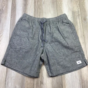 Katin Isaiah Local Shorts Mens Medium Gray Linen Blend Chambray Drawstring Men - Picture 1 of 10