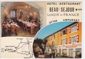 CPSM 07730 EMPURANY Hotel Restaurant Beau Séjour Logis de France Edt CELLARD - Bild 1 von 2
