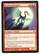 Dark Ascension ** 4x Moonveil Dragon x4 ** Mtg Magic (EX+/NM-)