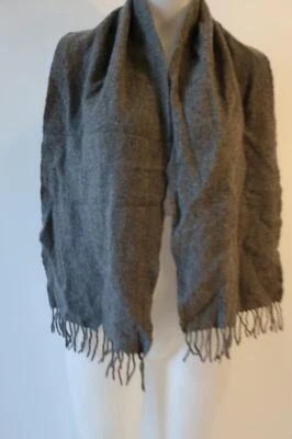 Bufanda gris con flecos Peterborough Bloomingdale's para hombre tienda OS Foto 1 de 4