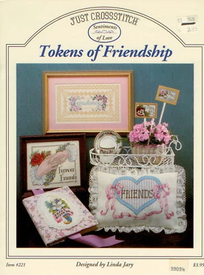 Tokens of Friendship XS Pattern - Just Cross Stitch - Linda Jary - Victorian - Image 1 of 2