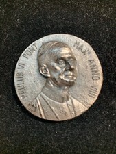 PAULUS VI PONT MAX ANNO VIIII 800 SILVER PAPAL MEDAL