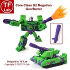 Gun Barrel Upgrade Kit For G2 Universe Megatron Transformers Legacy Core Class