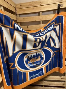 MLB New York NY Mets Fleece Throw Blanket Baseball MBNA KG JD - Picture 1 of 11