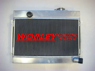 Aluminum Radiator for Datsun 510 521 620 Pickup 1.6 L4 1968 1969 1970 1971 72 73 Foto 1 de 4