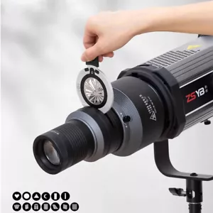 Conical Optical Snoot Spotlight Zoom LED Studio Light Flash Strobe Bowens Mount - Picture 1 of 21