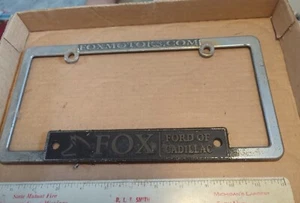 Fox Moto Ford Of Cadillac Mi Car Dealership License Plate Frame #5 - Picture 1 of 1