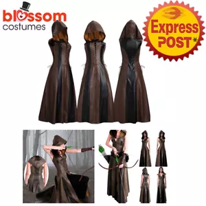 K761 Medieval Ranger Hunter Robin Hood Game Thrones Renaissance Gothic Costume - Picture 1 of 12
