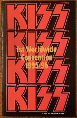 KISS 1st Worldwide Convention 1995-96 PROGRAM Gene Simmons Paul Stanley Frehley - Image 1 of 4