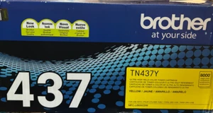 Brother 437 TN437Y Ultra High Yield Yellow Toner Cartridge - Picture 1 of 1