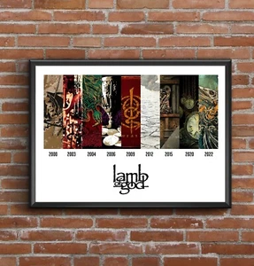 Lamm Gottes - Diskografie - Multi Album Kunst Poster Druck tolles Weihnachtsgeschenk - Bild 1 von 13