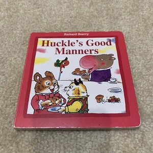 Richard Scarry Huckle's Good Manners Board Book Toddler Story 2014 - Picture 1 of 10